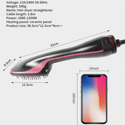 Multifunctional Hot Air Hair Straightener — Fast Styling, Smooth & Shine