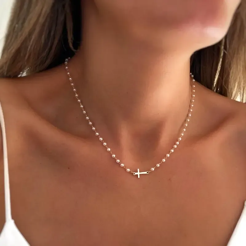 Elegant Cross Pendant Necklace for Women & Girls