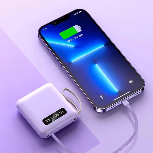 4-in-1 Power Bank Fast Charging: 20000mAh