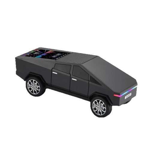 Car Shape Bluetooth Speaker with Cool Design and Colorful LED Display
