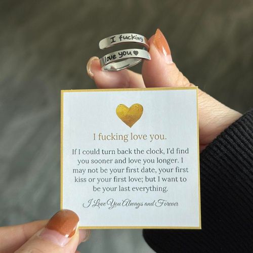 I Fvcking Love You Adjustable Ring – A Bold Daily Reminder