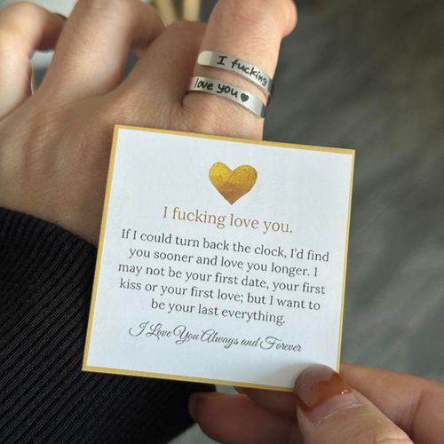 I Fvcking Love You Adjustable Ring – A Bold Daily Reminder