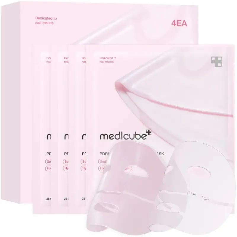 Hydrating & Brightening Collagen Gel Mask (4 Sheets) | Salmon DNA, Pink Glow, Korean Skincare