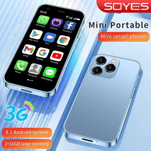 Điện thoại mini SOYES XS15, màn hình 3.0 inch, điện thoại thông minh Android, RAM 8GB, bộ nhớ trong 256GB, hai SIM, có cửa hàng Google Play, điện thoại di động chính hãng gốc