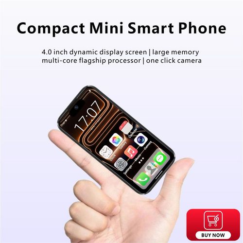 17Pro Max Mini Smartphone, 3.75-inch AMOLED Display, Deca-core Processor, Dual SIM Card, Android System, 60Hz, 4000mAh+ Battery