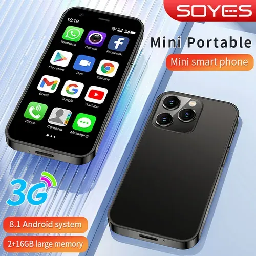 Điện thoại mini SOYES XS15, màn hình 3.0 inch, điện thoại thông minh Android, RAM 8GB, bộ nhớ trong 256GB, hai SIM, có cửa hàng Google Play, điện thoại di động chính hãng gốc