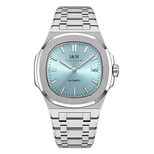 (S)750I&WStainless Steel Watch (43mm Dial)  Seiko NH36AAA Exclusive Movement, Mineral Reinforced Glass, Butterfly Clasp Strap