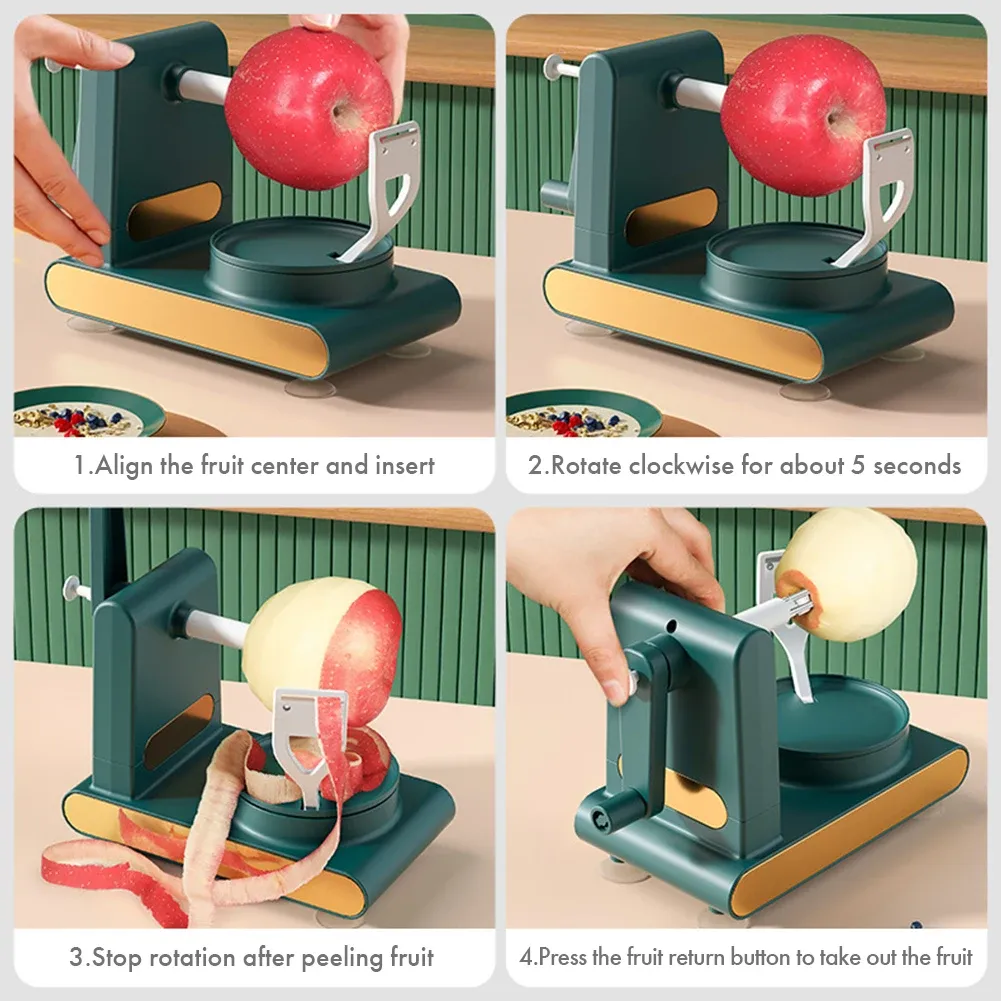 🍎Effortless Manual Fruit Peeler - Easy-Rotate