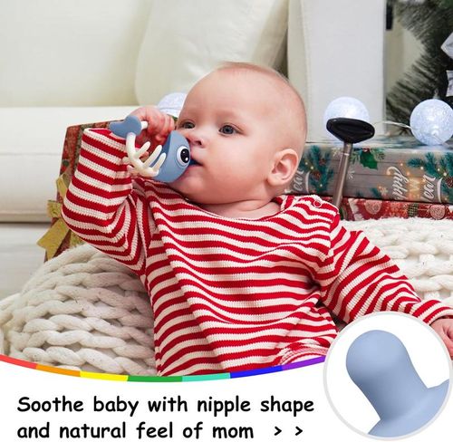 3-in-one Clownfish Soothing & Pop Fidget Baby Sensory Teether Toy Baby Mouth Toy