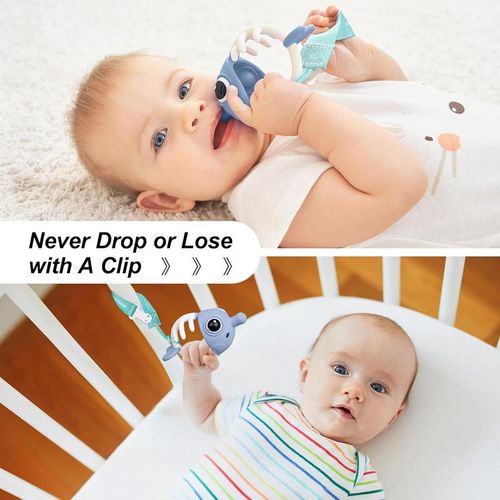 3-in-one Clownfish Soothing & Pop Fidget Baby Sensory Teether Toy Baby Mouth Toy