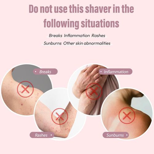 Bikini Trimmer for Women, Electric Shaver and Razor Rechargeable 2-in-1 Body and Facial Epilator,