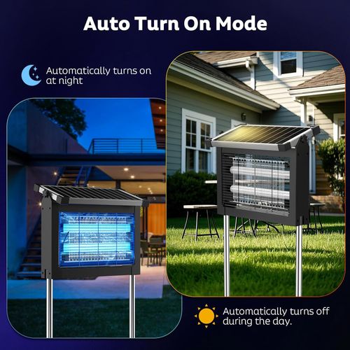 Solar-Powered 4500V Electric Insect Killer