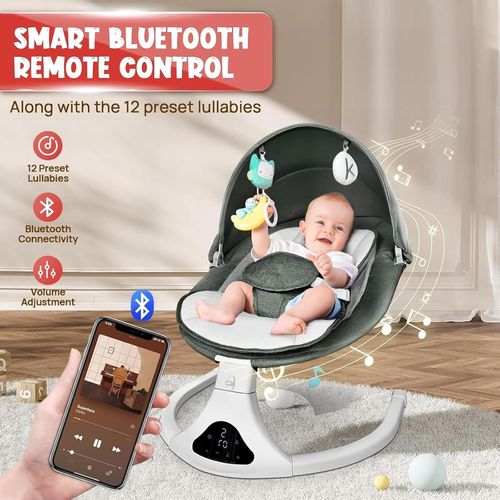 Auto Soothing Baby Swing ​- grey