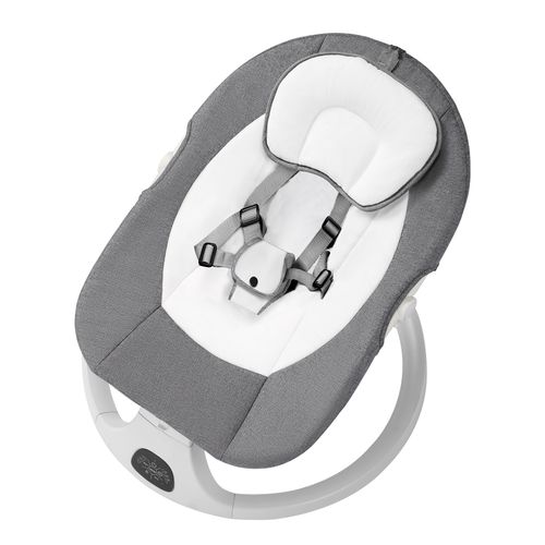 Smart Bluetooth Baby Swing with Remote & Lullabies（U-shaped pillow + ceiling + mosquito net + doll + USB flash drive compatible + remote control + Bluetooth + detachable and washable）