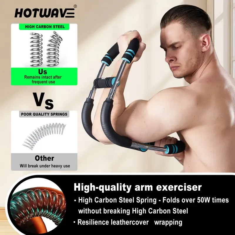 Adjustable High Quality Arm Exerciser Wrist Strength Trainer Home Chest Expander
