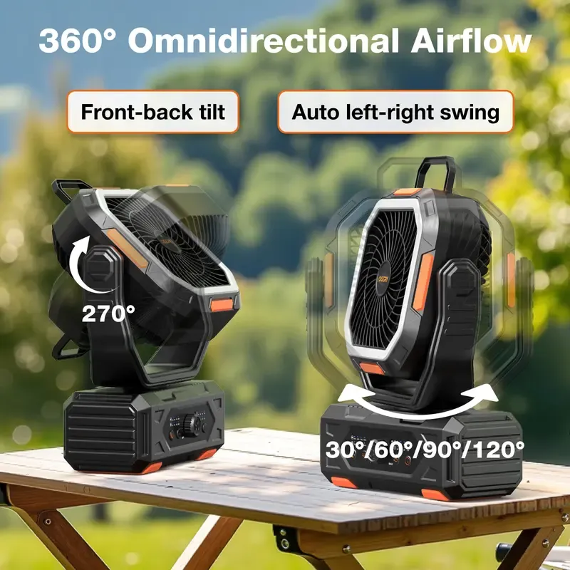 20000mAh Multi - Function Portable Fan