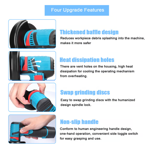 🔥Cordless Angle Grinder Electric Tools