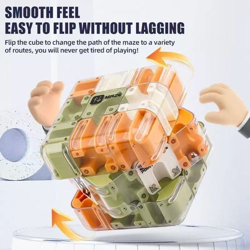 🔥🔥🔥Large Labyrinth 3D Puzzle Maze Cube - Engaging Brain Teaser Toy