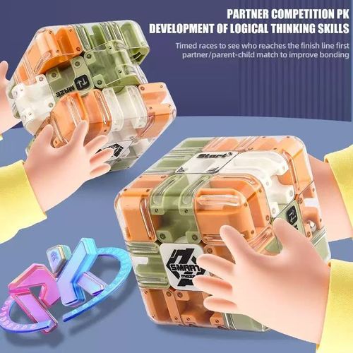 🔥🔥🔥Large Labyrinth 3D Puzzle Maze Cube - Engaging Brain Teaser Toy