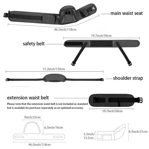 ⏰VIP Shipping Today Only⏰👶 Baby Hip Seat Carrier – Comfortable, Safe & Spacious Waist Stool for Infants and Toddlers