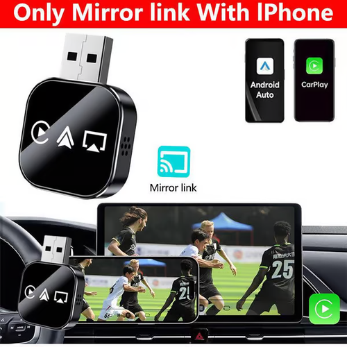 🔥🔥2026 Upgrade 3 in 1 Screen Mirror iOS Phone, wired to wireless Carplay adapter🔥🔥