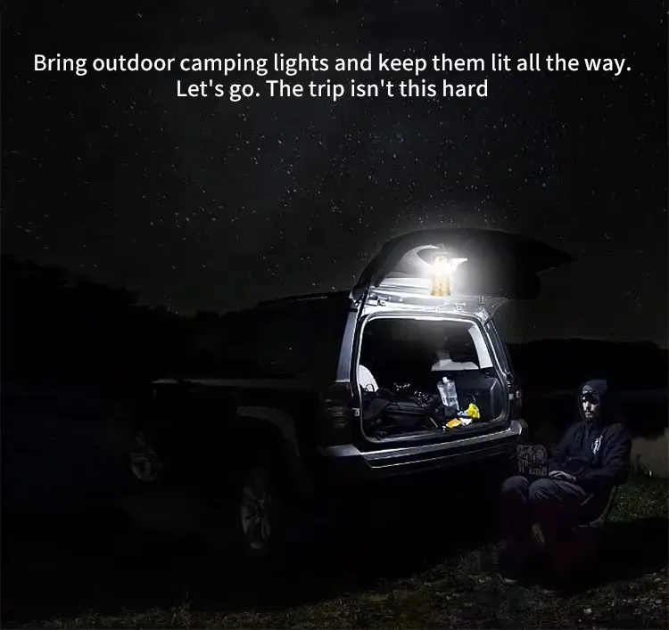 Mini Portable Outdoor Camping Light Solar Flashlight Led Camping Lantern