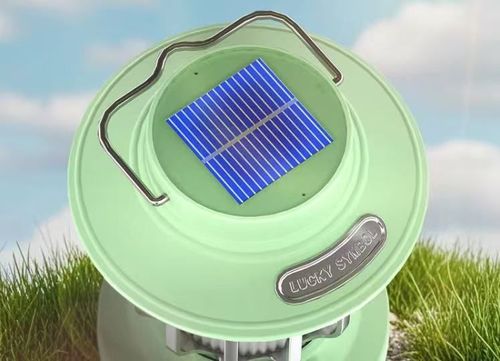 Retro solar LED tent lamp, creative ABS body, multi-functional outdoor garden camping lamp