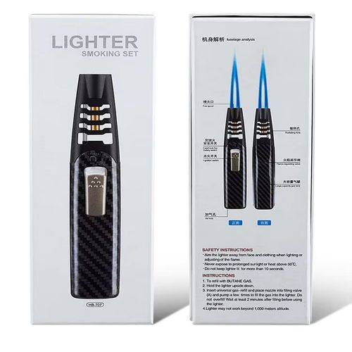 Multifunctional Cigar Specific Spray Gun Lighter Refillable Jet Flame Windproof Lighter Barbecue Bottle Opener