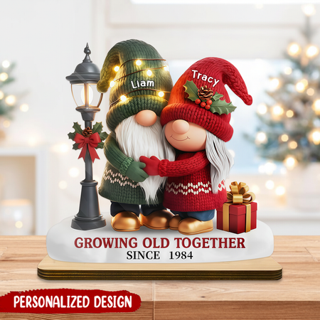 Custom Growing Old Together Personalized Wooden Plaque Couple Gifts