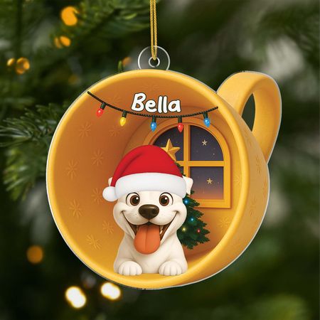 Personalised Dog Christmas Ornaments Acrylic for Dog Lovers