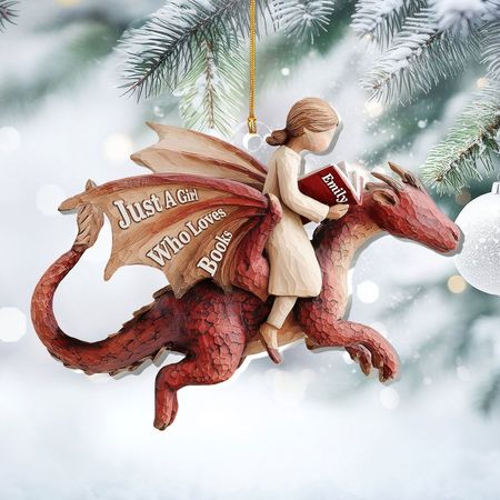 Just A Girl Who Loves Books - Personalized 1-Layer Acrylic Ornament