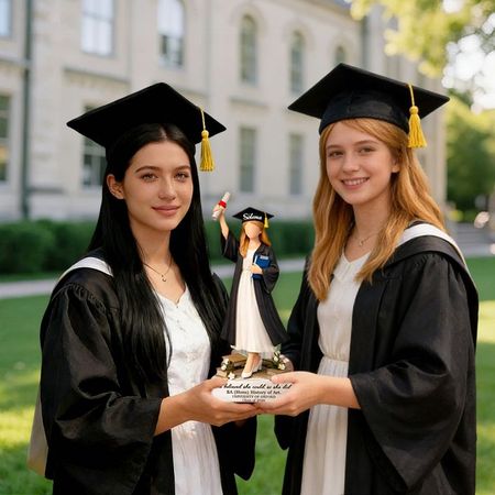 Personalized Female Graduate Acrylic Plaque | Custom Name & Degree Graduation Keepsake