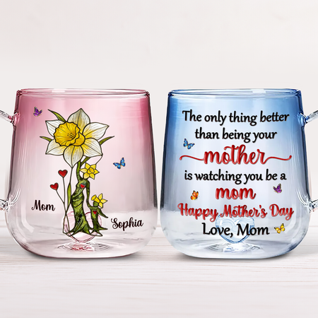 Happy Your Day - Personalized Gradient Glass Mug