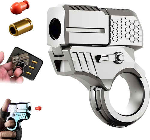 Child agent Goldfinger launcher Mini jumper can fire soft gun Decompress the toy model gun