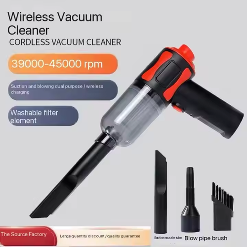 🔥High quality🚘 mini vacuum cleaner for home and car use mini wireless handheld portable vacuum cleaner for car use