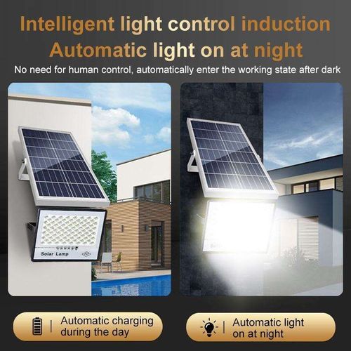 IP67 waterproof 60W solar floodlight with remote control
