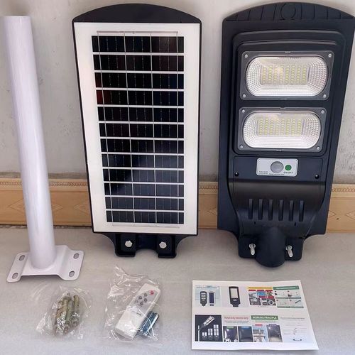 Two Heads Energy Saving Street Light Lithium Battery Waterproof IP65 Super Bright Solar Street Light Streetlight Outdoor Solar Light