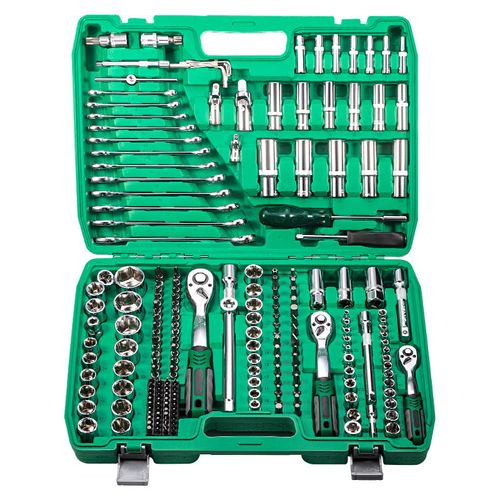 Cheap Price 121 Pieces Chrome Vanadium Socket Torque Ratchet Wrench Car Repair Mechanical Tool Box Tool Box Set