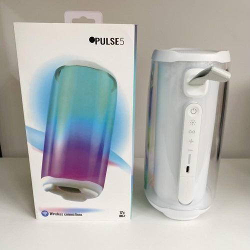GRB Portable Wireless Pulse 5 LED Flash RGB Speaker Waterproof Mobile Phone Sound System for Outdoor Parties Computer USB