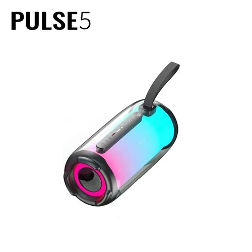 PULSE 5 Wireless Speaker Portable Column RGB Atmosphere Lamp Audio Boombox Outdoor Waterproof Subwoofer With Mic