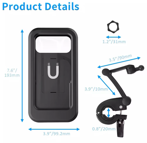 360 Degree Bicycle Phone Holder Waterproof Bracket
