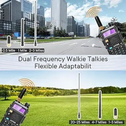 🔥Dual-band rechargeable portable walkie-talkie