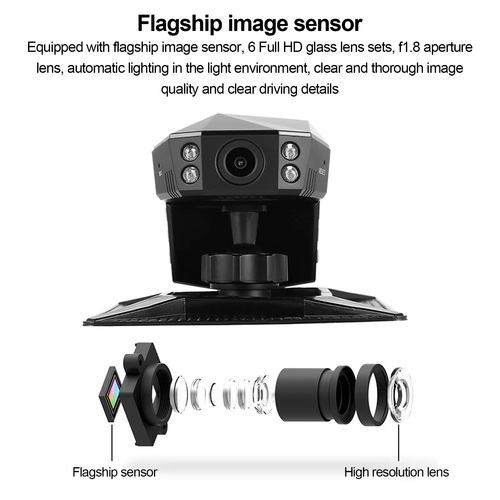 Car center console LCD DVR recorder night vision parking monitor