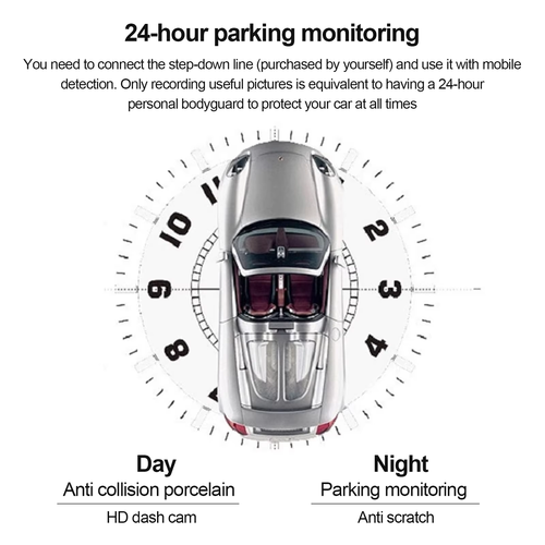 Car center console LCD DVR recorder night vision parking monitor