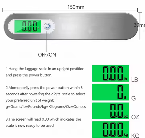 Digital Portable Luggage Weighing Scale
