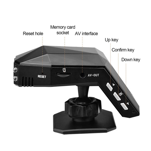 Car center console LCD DVR recorder night vision parking monitor