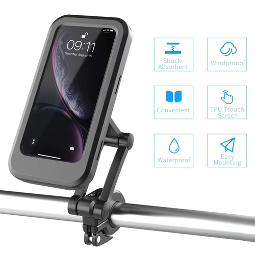 360 Degree Bicycle Phone Holder Waterproof Bracket