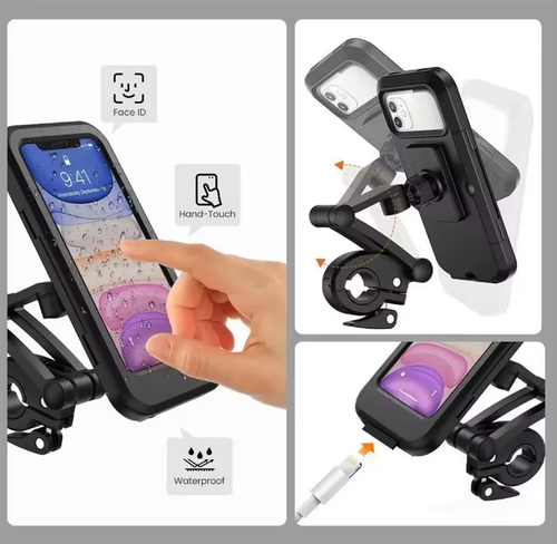 360 Degree Bicycle Phone Holder Waterproof Bracket