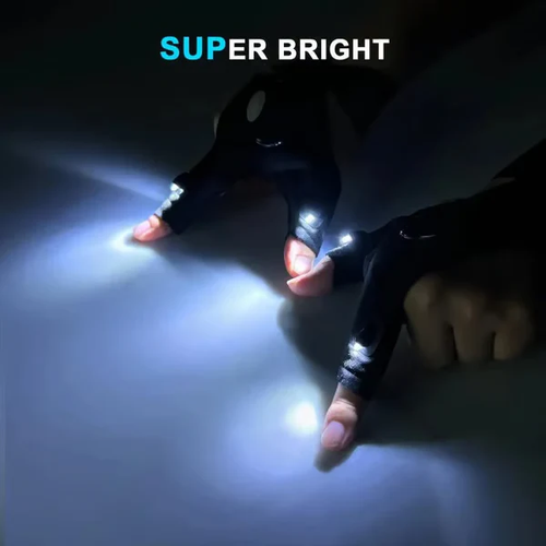 🎄Christmas Sales 49% OFF -🔥🔥Hands-Free LED Half Finger Gloves