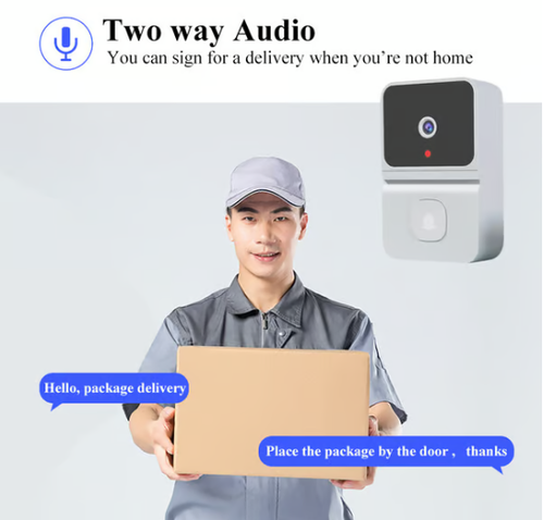 Wireless Video Doorbell With Camera